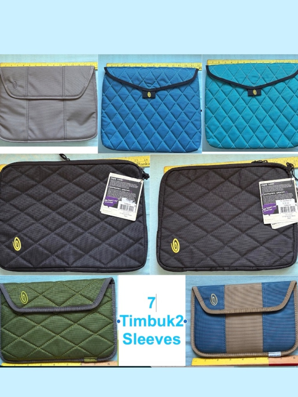 Timbuk2 Tech Laptop Sleeve Lot of 7 - Laptop & iPad Mini Cases (2 NWT!) 15" 13"